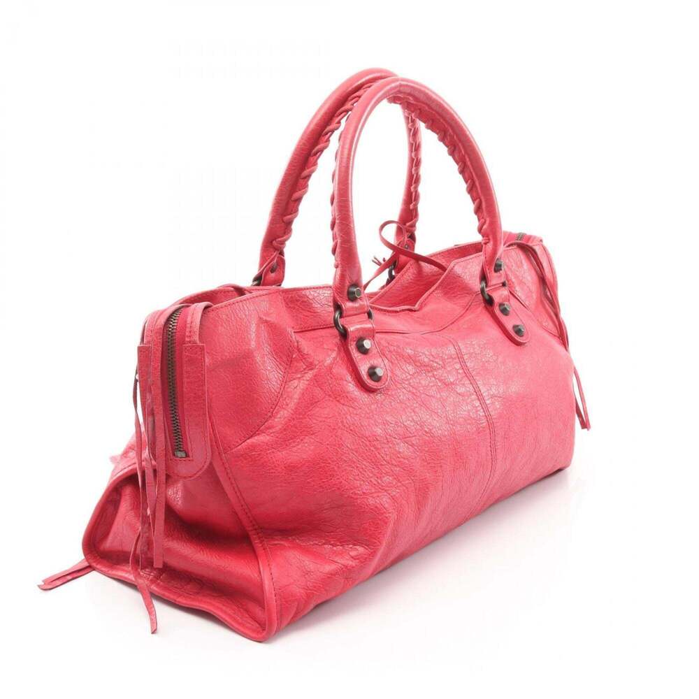 Balenciaga The Part Time 2-Way Handbag, Leather, Women's, Red - Picture 2 of 13